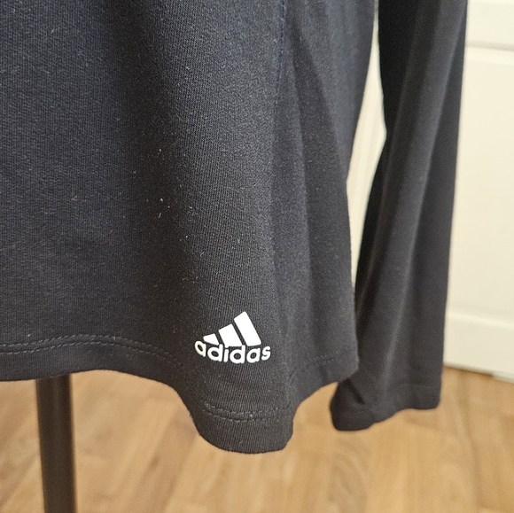 Women's Adidas Golf large black and white ¼ zip - Picture 8 of 8